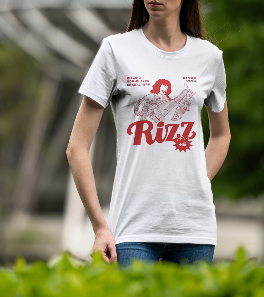 Rizzing Non Player Characters Since 1974 Rizz +5 Bard T-Shirt