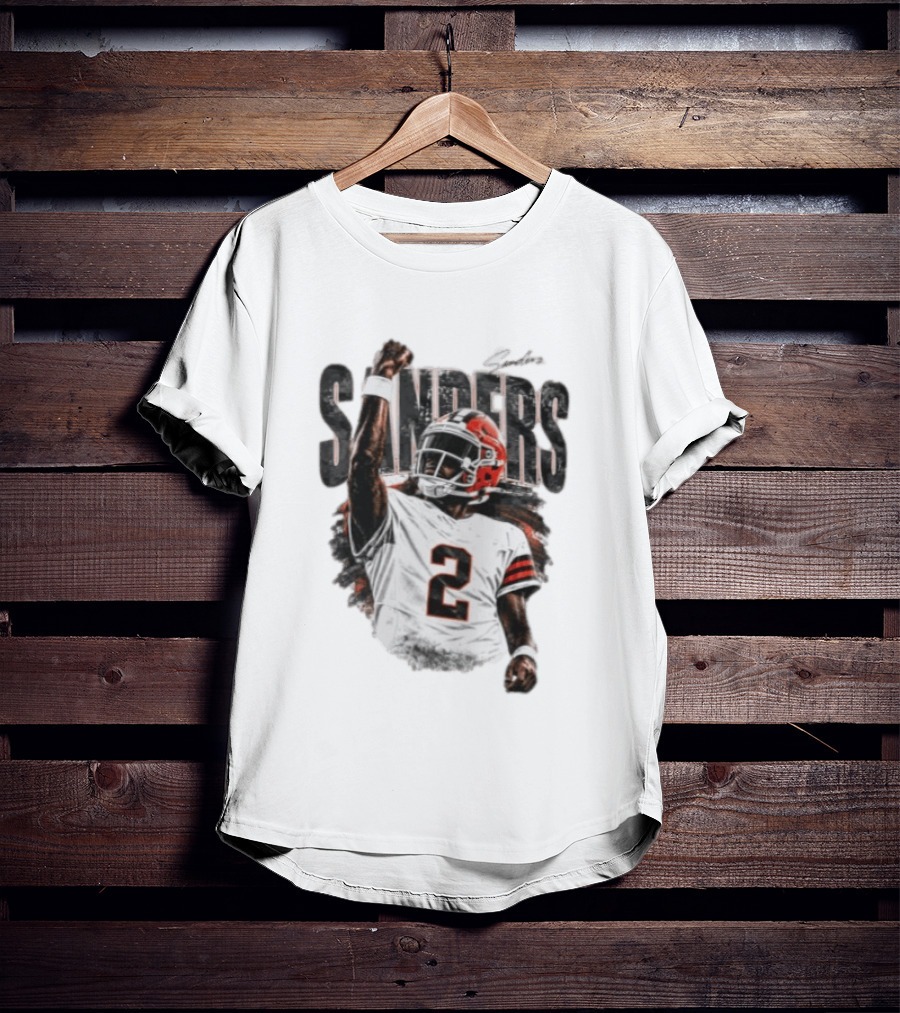 Sanders 2 Colorado Buffaloes Jersey Football Player T-Shirt