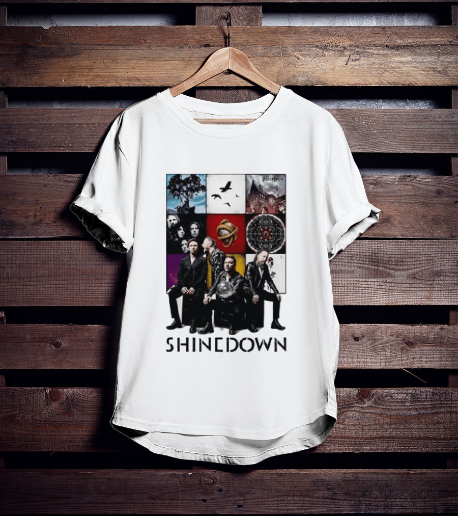 Shinedown Us And Them Album Cover Band Members Collage T-Shirt