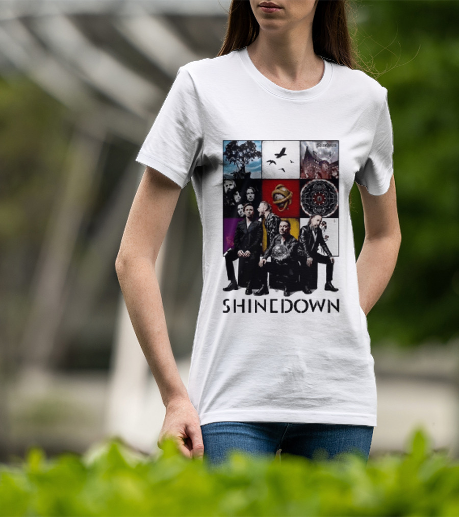 Shinedown Us And Them Album Cover Band Members Collage T-Shirt