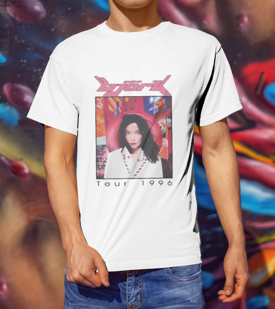 Björk Tour 1996 Post Icelandic Singer T-Shirt