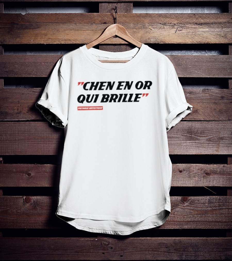 Chen En Or Qui Brille Patinage Artistique Quotes T-Shirt
