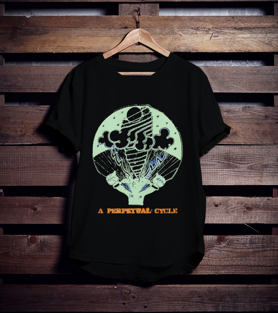 A Perpetual Cycle Tornado 4545 Hands Clouds Stars T-Shirt