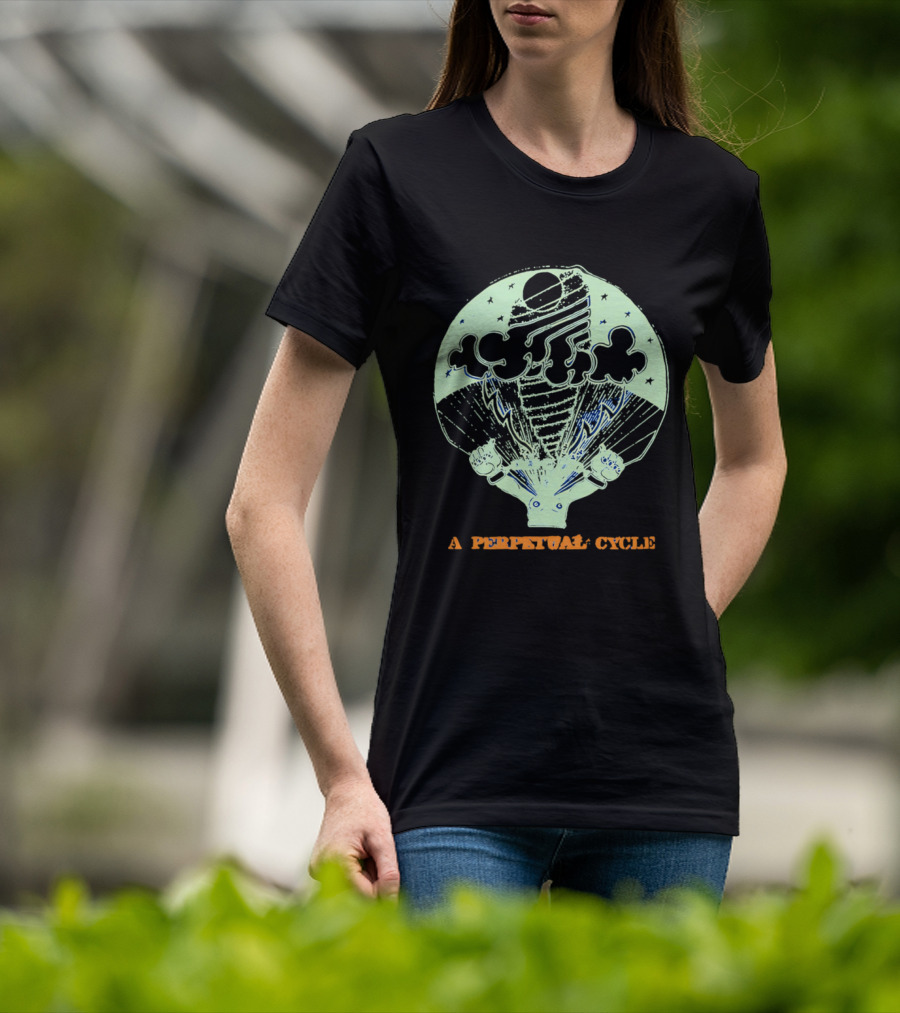 A Perpetual Cycle Tornado 4545 Hands Clouds Stars T-Shirt