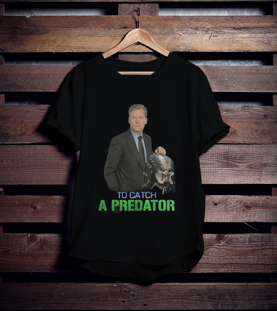 To Catch A Predator Chris Hansen Meme With Predator Mask T-Shirt