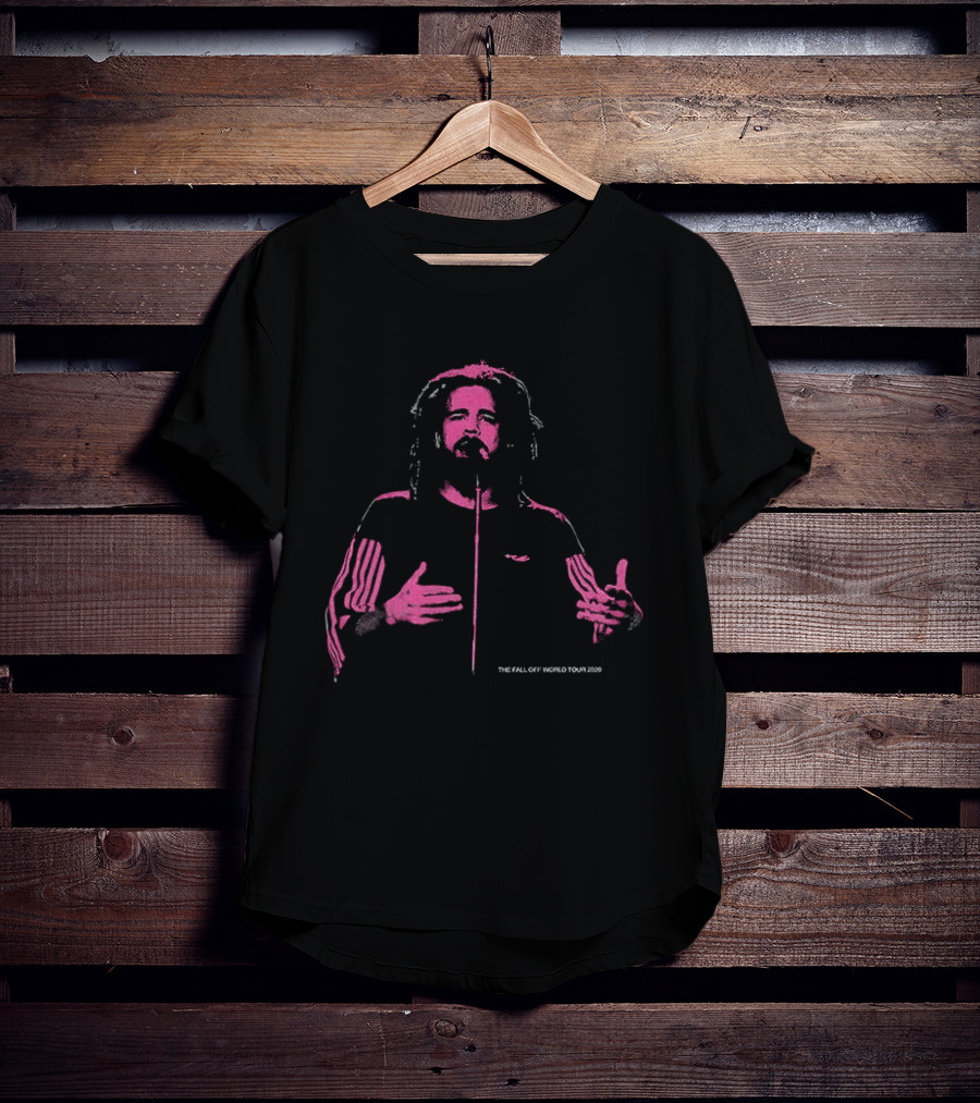 J. Cole The Fall Off World Tour 2026 Pink T-Shirt