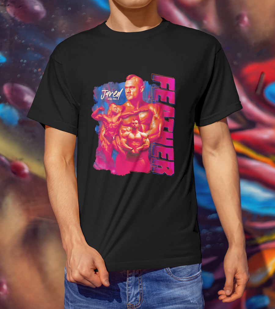 Jared Feather IFBB Pro Bodybuilding Champion Bold Visual T-Shirt