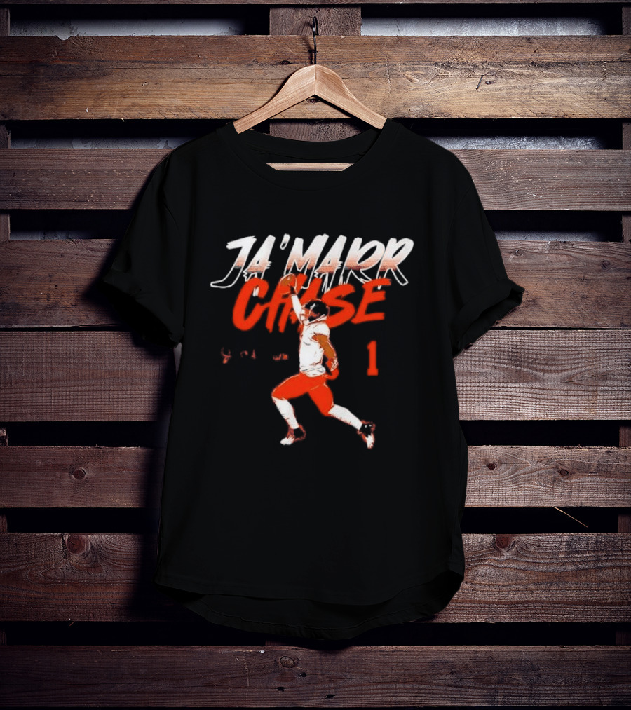 Cincinnati Bengals Ja'Marr Chase One Handed Catch 1 Receiver T-Shirt