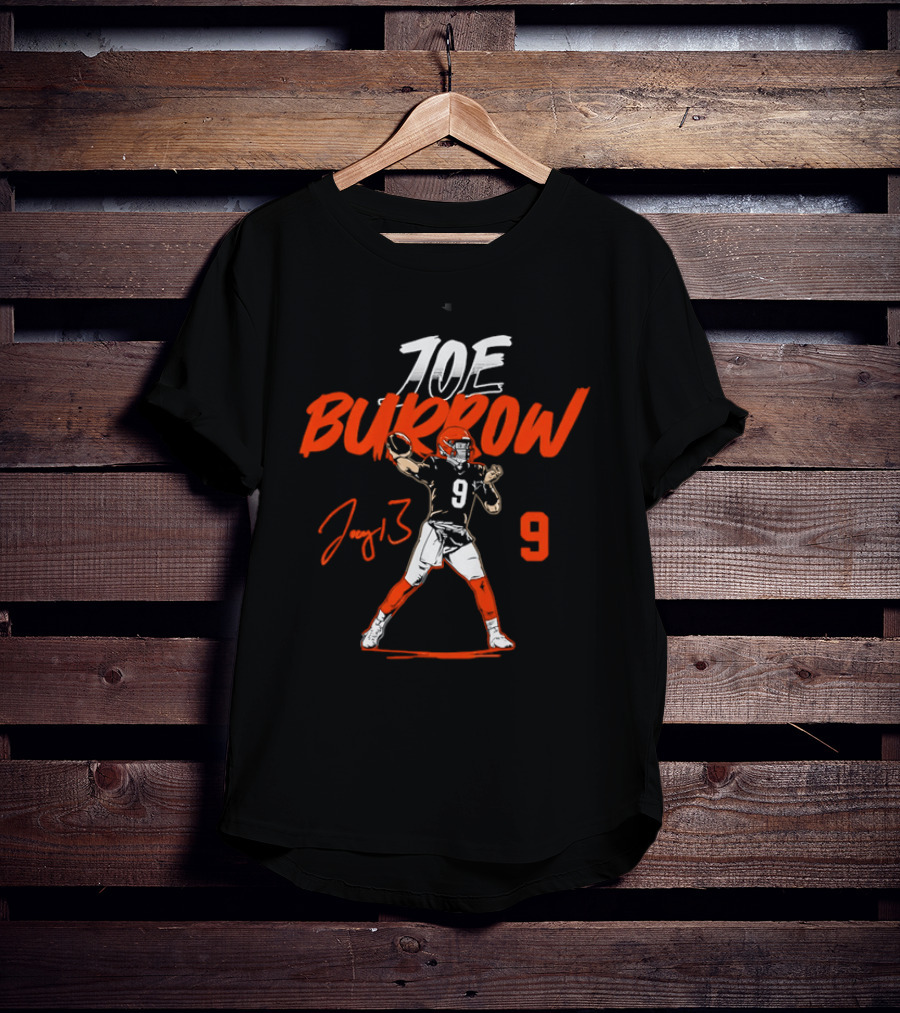 Cincinnati Bengals Joe Burrow Joey B 9 Quarterback Football T-Shirt