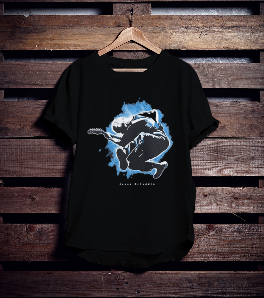 Jesse Mcfaddin Guitarist Blue Splash T-Shirt