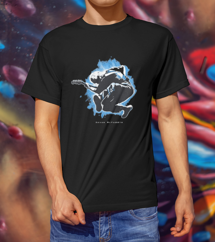 Jesse Mcfaddin Guitarist Blue Splash T-Shirt