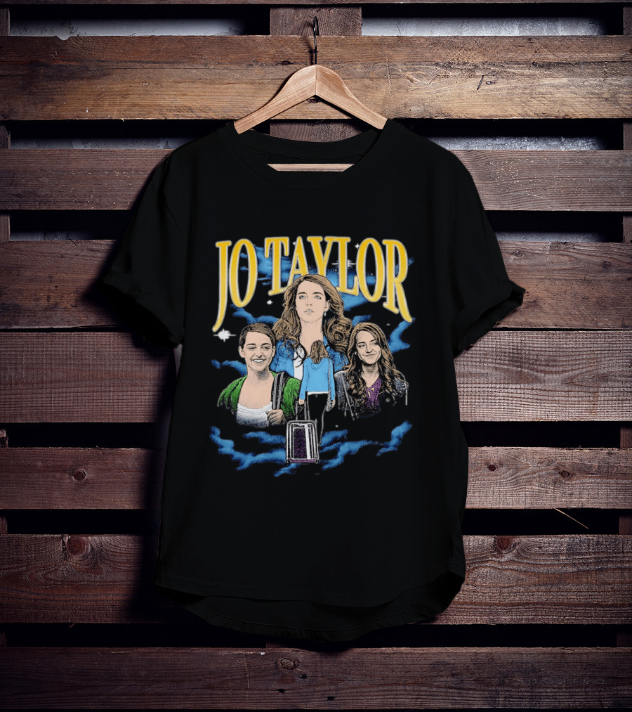 Jo Taylor Collage With Scenes And Luggage T-Shirt