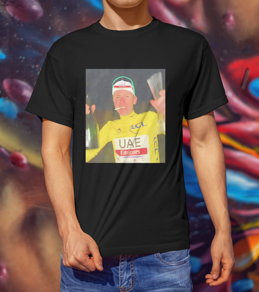 UAE Emirates LCL Tour De France Winner Celebrating T-Shirt