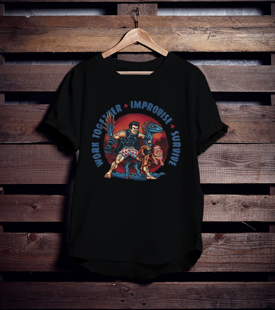 Work Together Improvise Survive Dungeon Crawler Carl Adventure Team T-Shirt