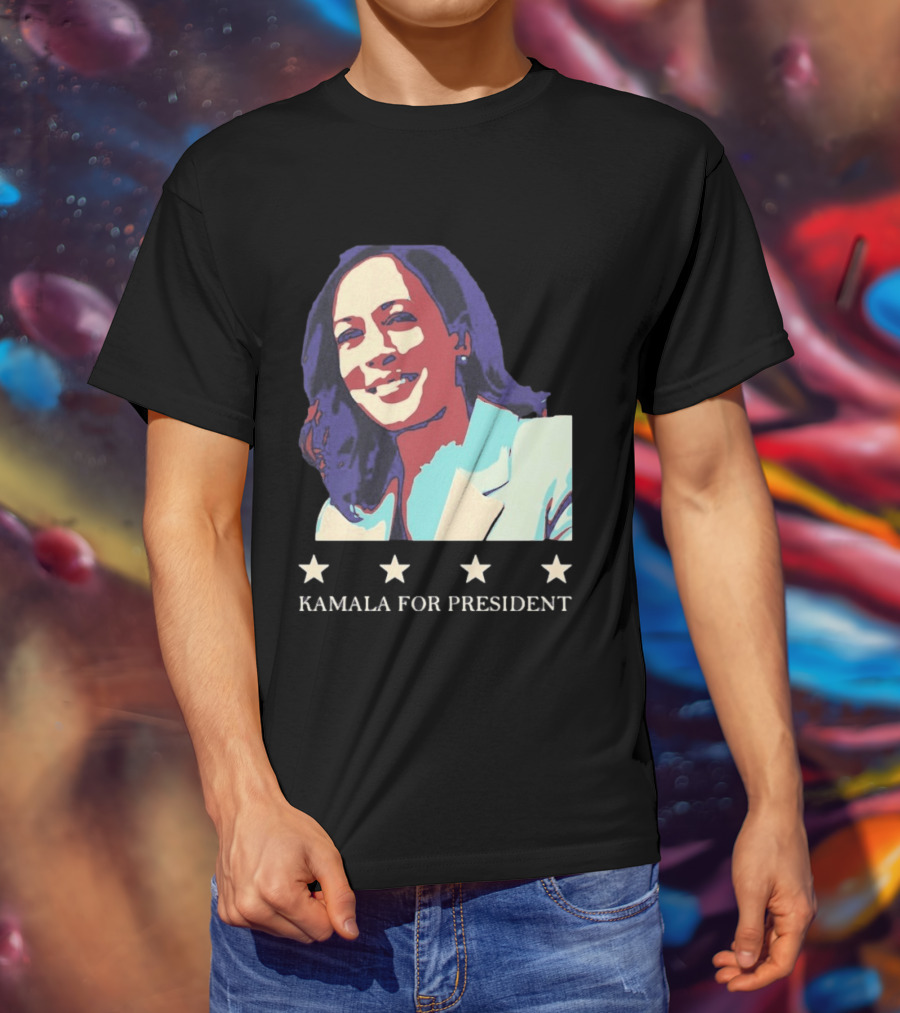 Kamala For President Pop Political Four Star T-Shirt