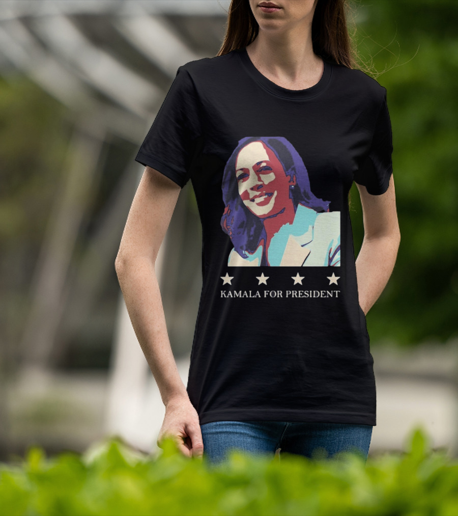 Kamala For President Pop Political Four Star T-Shirt