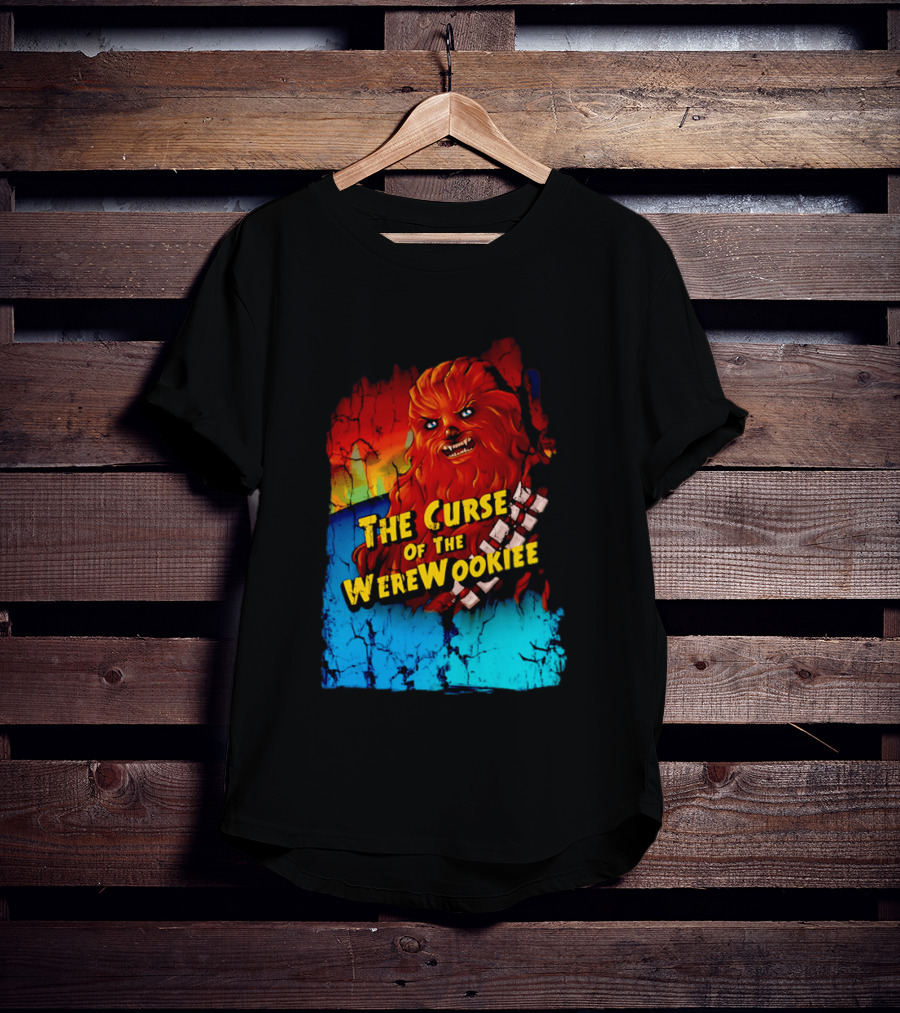 The Curse Of The WereWookiee Retro Horror Monster Mashup T-Shirt