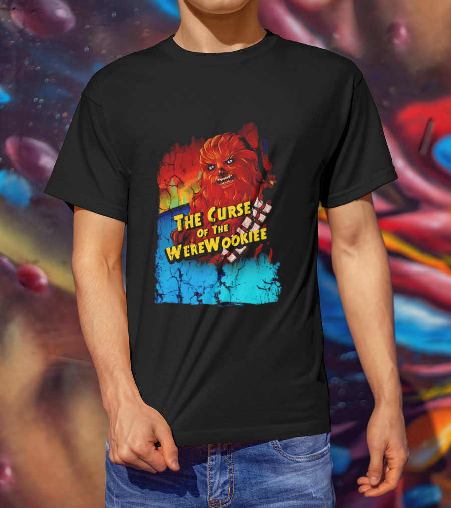 The Curse Of The WereWookiee Retro Horror Monster Mashup T-Shirt