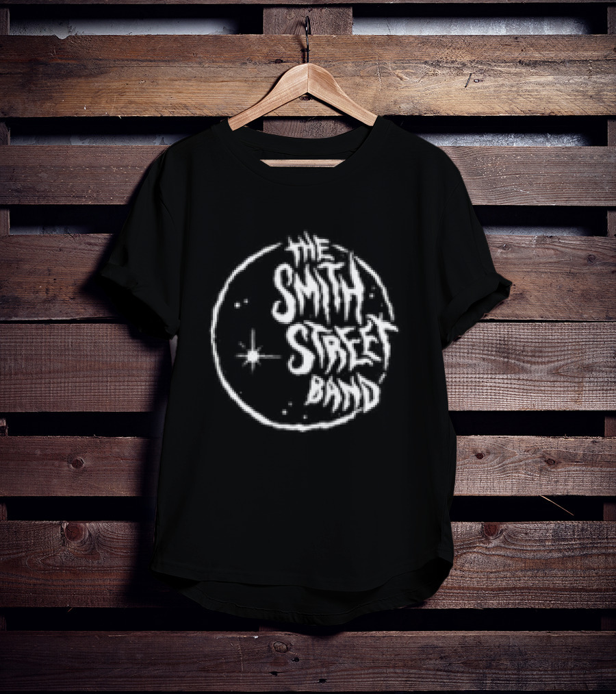 The Smith Street Band Black Moon Design White Circular T-Shirt