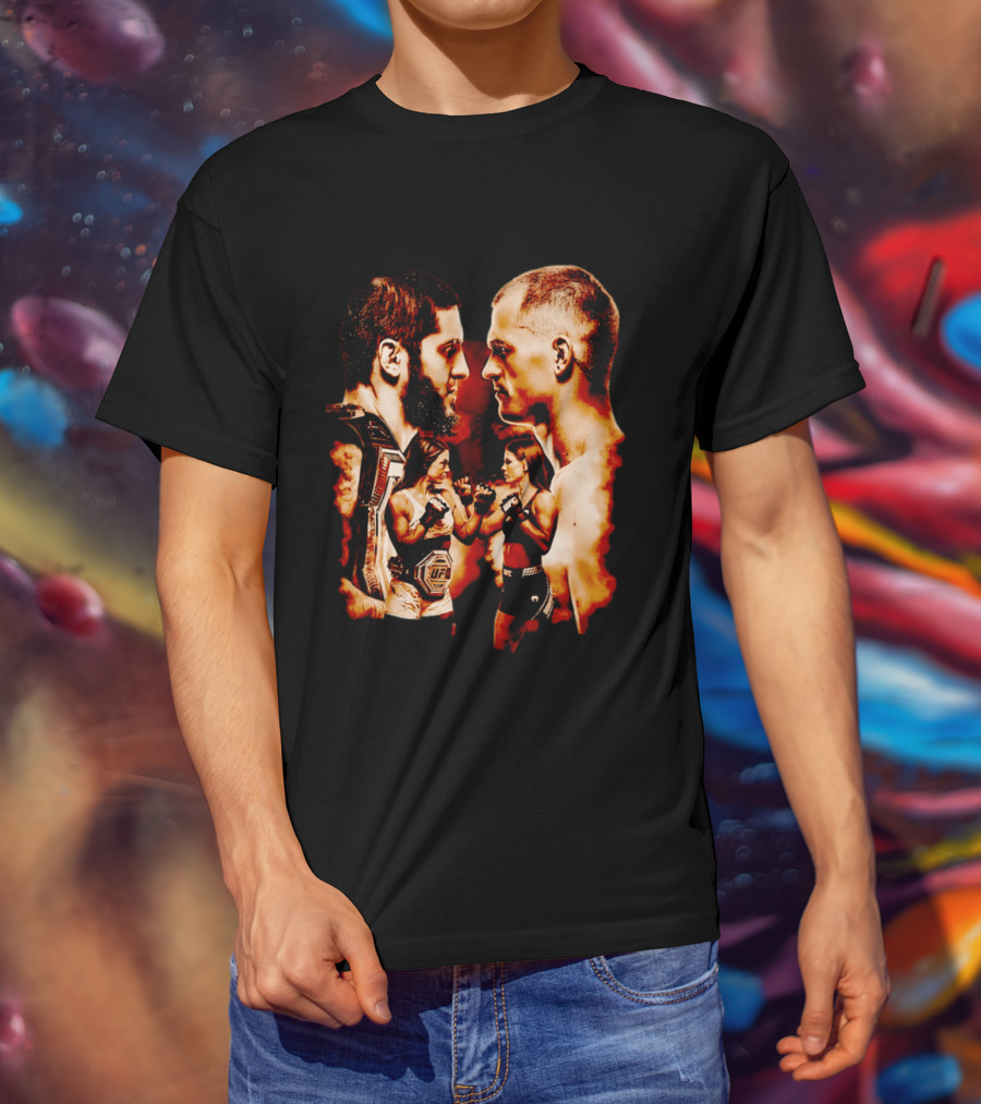 UFC 330 Matchup Islam Makhachev Vs Alexander Volkanovski Face Off T-Shirt
