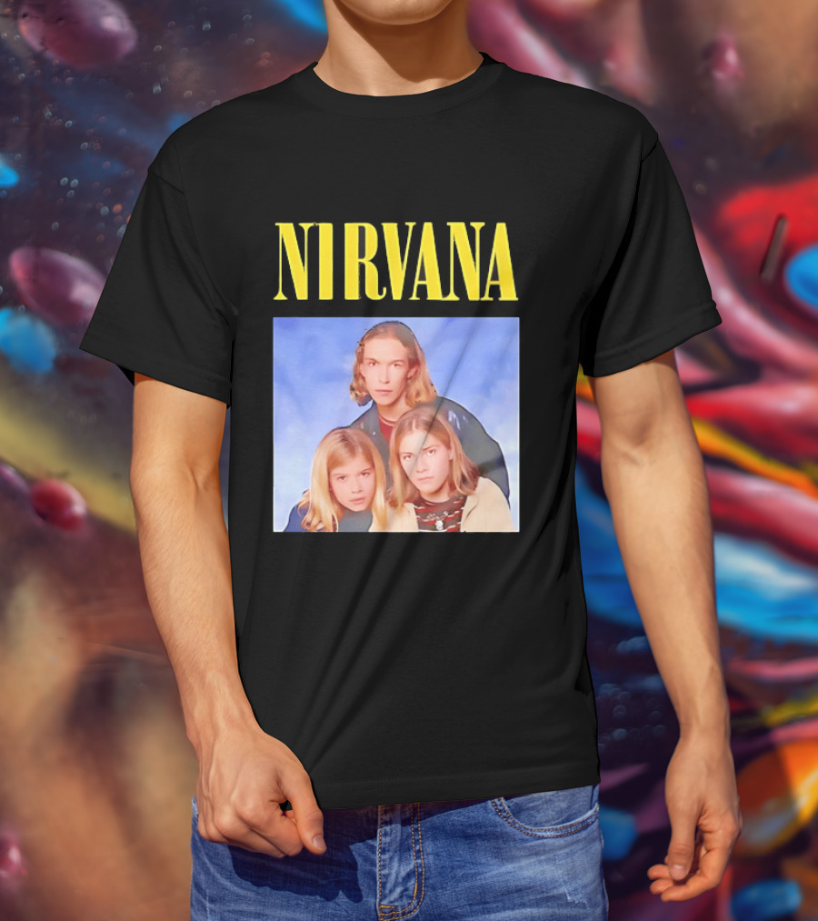 Nirvana Hanson Trio Blue Cloud Bootleg T-Shirt