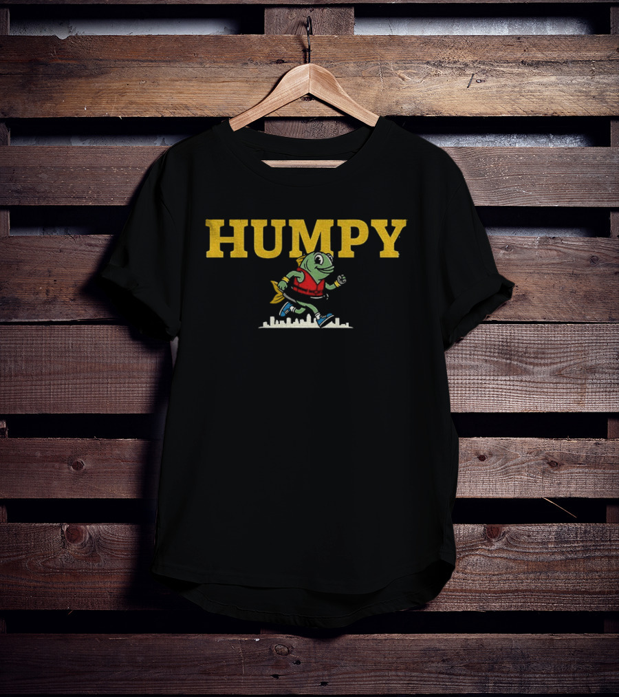 Seattle Mariners Humpy The Salmon Running Vintage Baseball T-Shirt