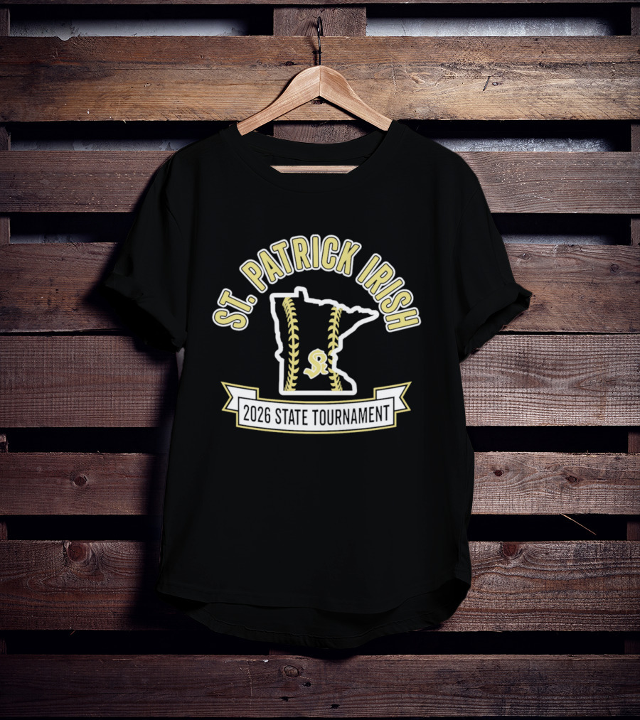 St. Patrick Irish Minnesota 2026 State Tournament Softball T-Shirt
