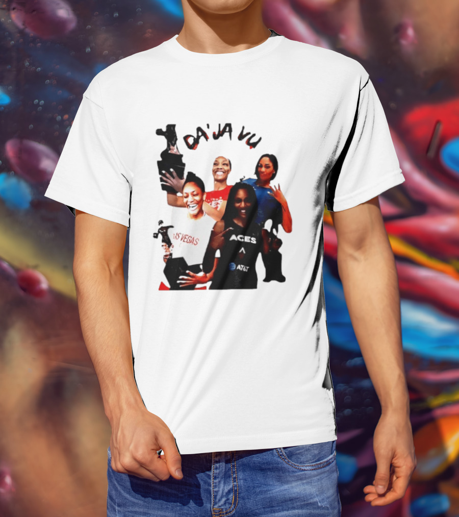 Aja Wilson DA'JA Vu Las Vegas Aces 4X MVP WNBA Legend T-Shirt