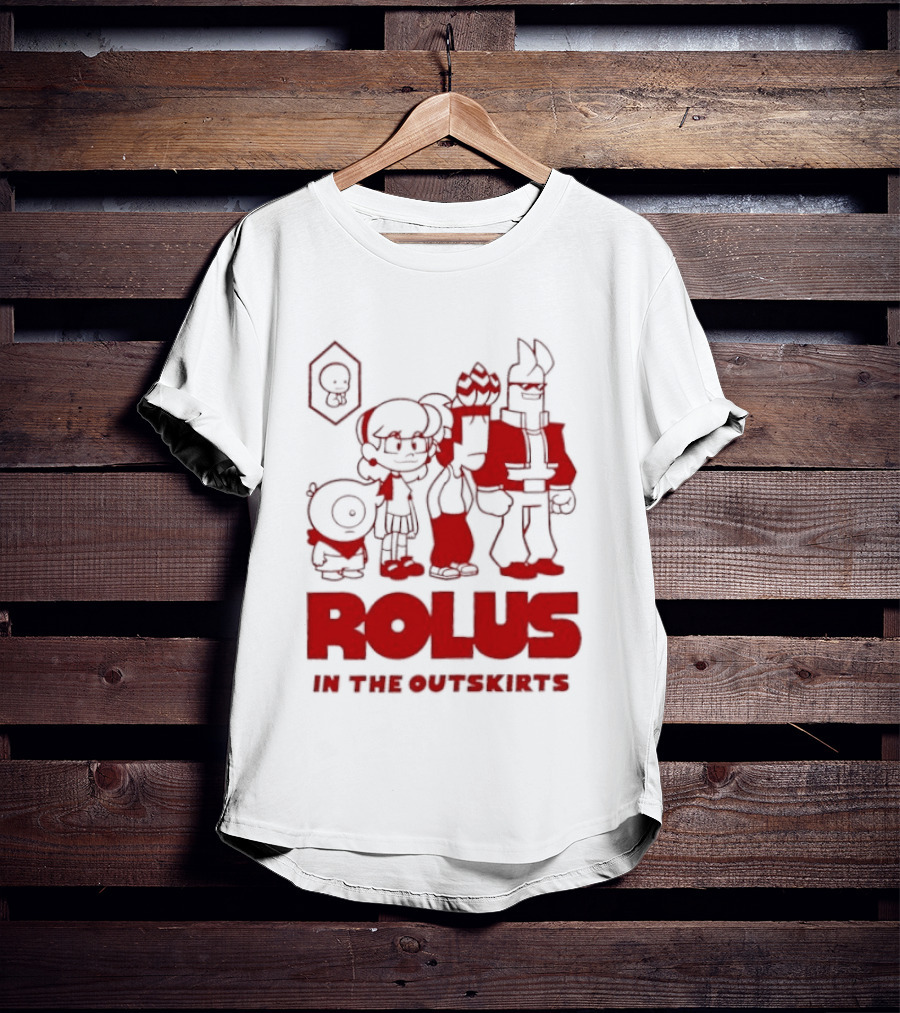 ROLUS In The Outskirts Cartoon Characters Lineup T-Shirt