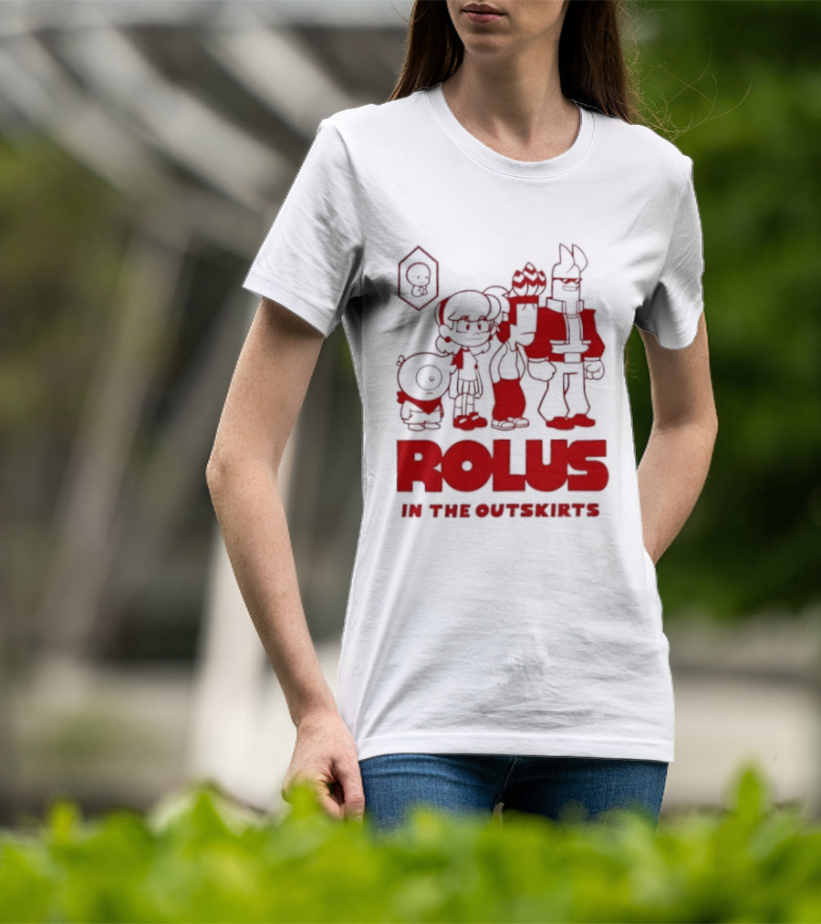 ROLUS In The Outskirts Cartoon Characters Lineup T-Shirt