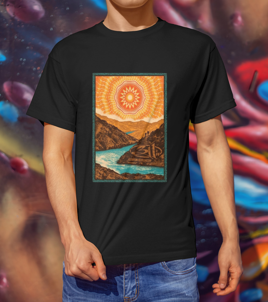 311 August 11 2026 Nampa ID Sunburst Mountain River Scene T-Shirt