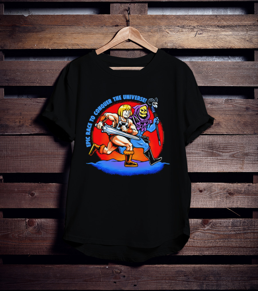 He Man And Skeletor Race To Conquer The Universe Masters Of The Universe T-Shirt