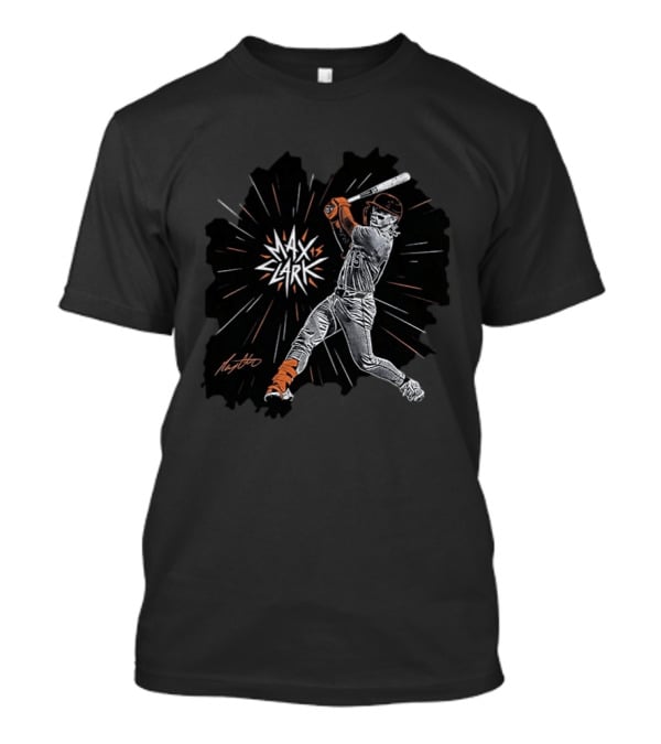 Max Clark Baseball Detroit Spark Hitter T-Shirt
