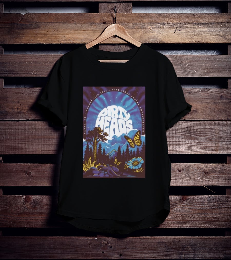 Dirty Heads August 11 2026 Nampa ID Ford Idaho Center Amphitheater Tour T-Shirt