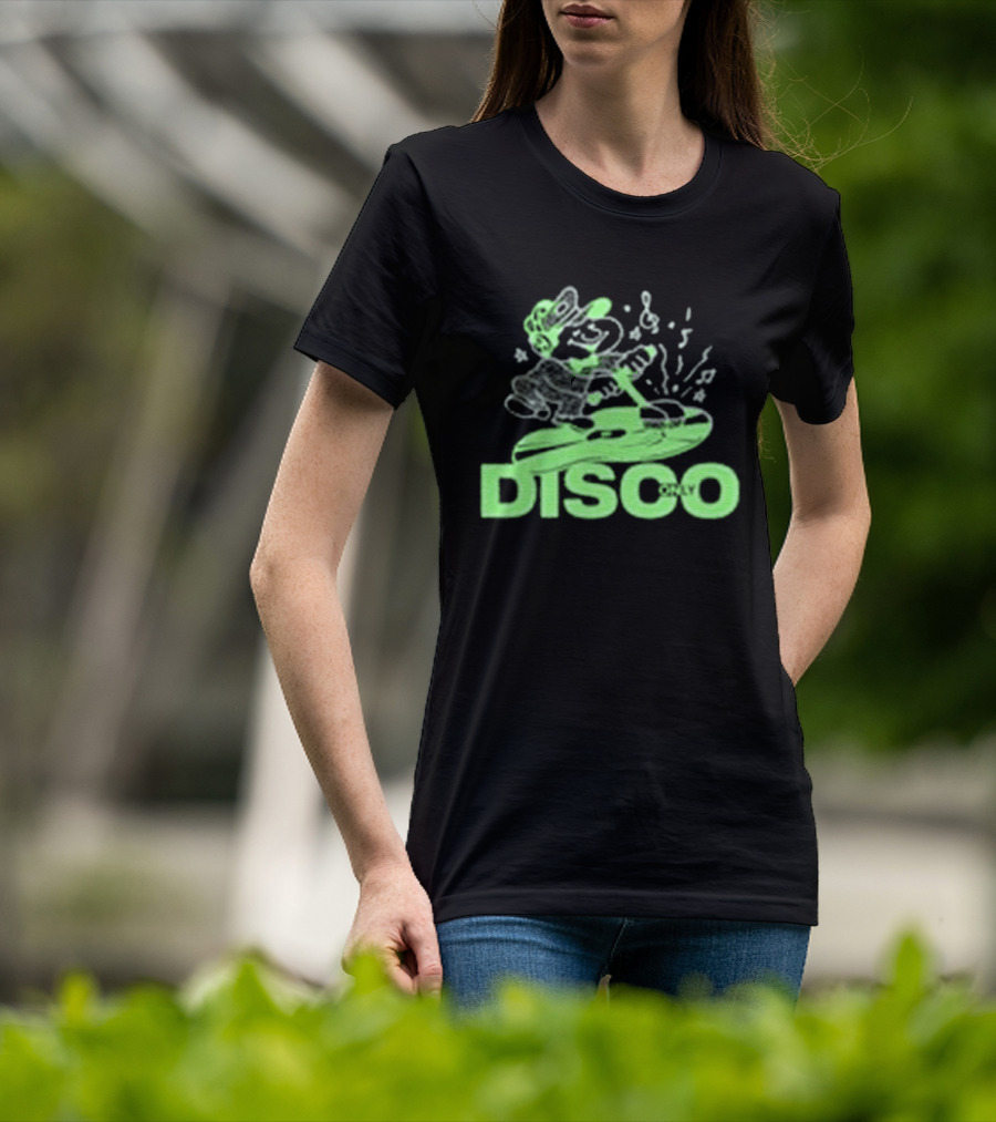 Disco Only Groove Maintenance Retro Character Dance Vibes T-Shirt