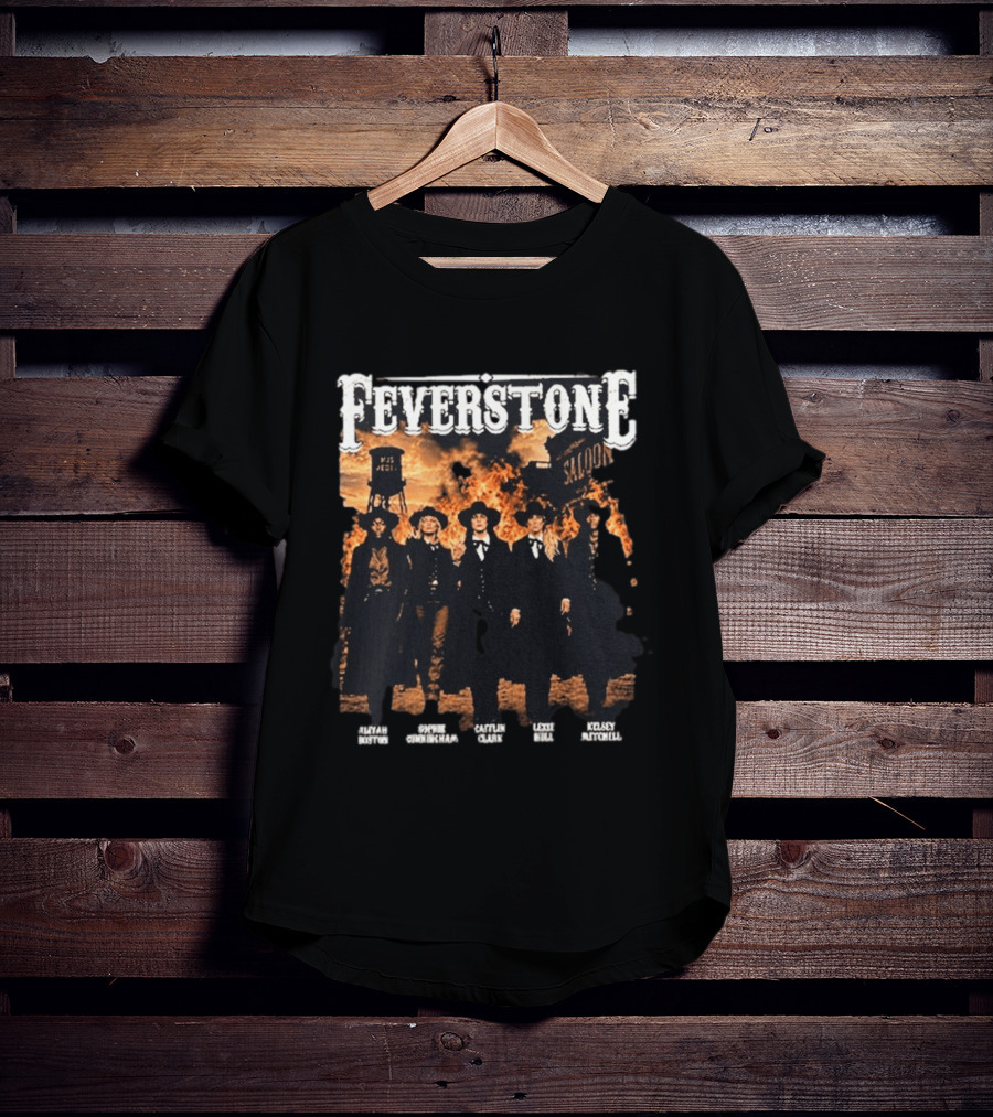 Feverstone Fever Saloon Fire Western Group T-Shirt