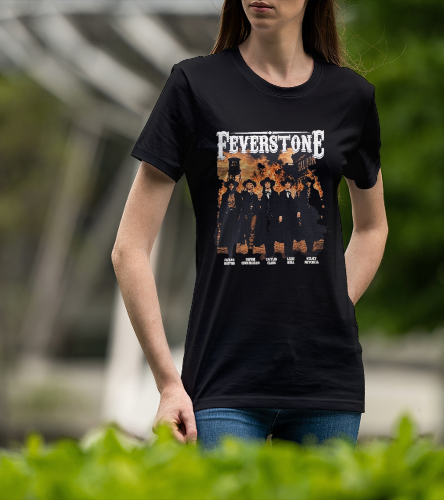 Feverstone Fever Saloon Fire Western Group T-Shirt