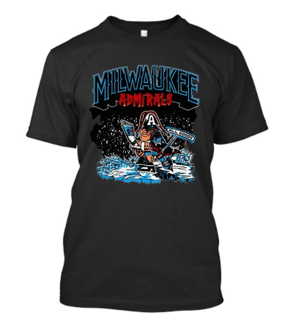 Milwaukee Admirals 2020 All Goods Hockey Ice T-Shirt