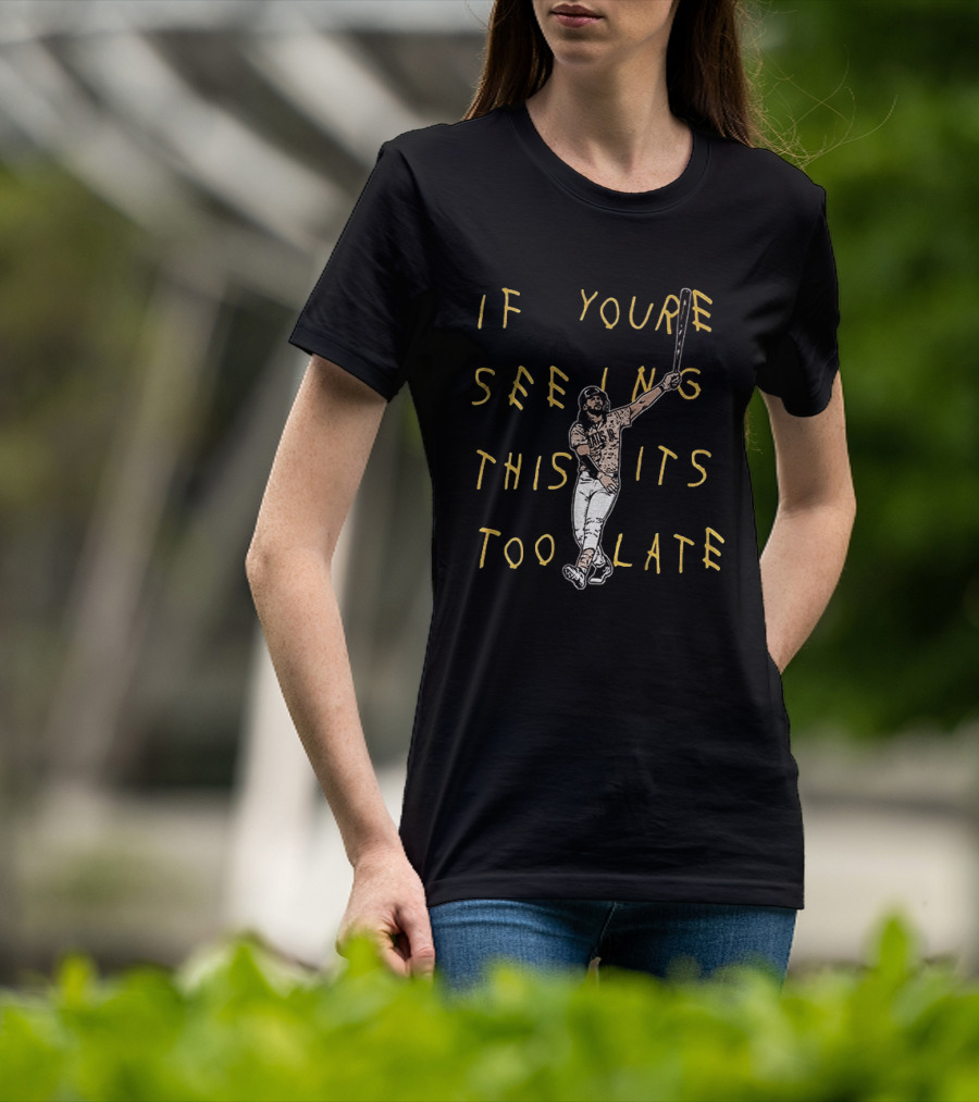 Fernando Tatis Jr El Niño If You're Seeing This It's Too Late San Diego T-Shirt