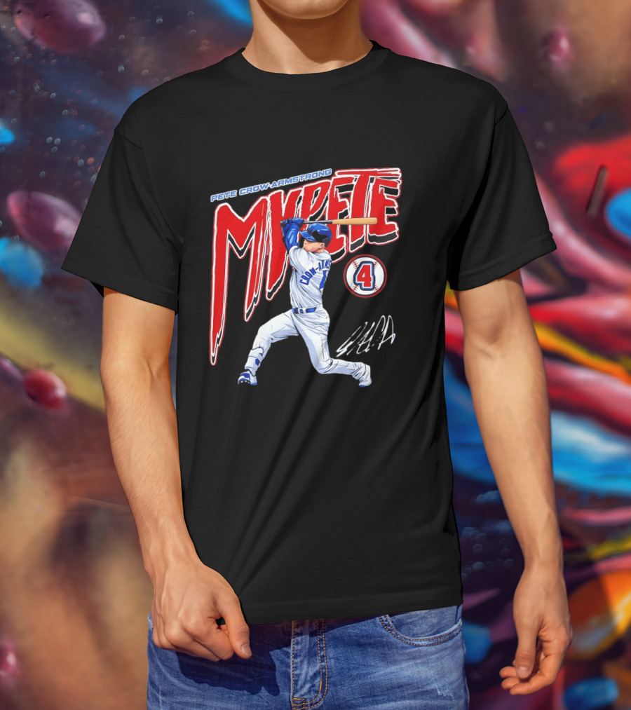 Pete Crow Armstrong MVPete Chicago Cubs Baseball Number 4 T-Shirt