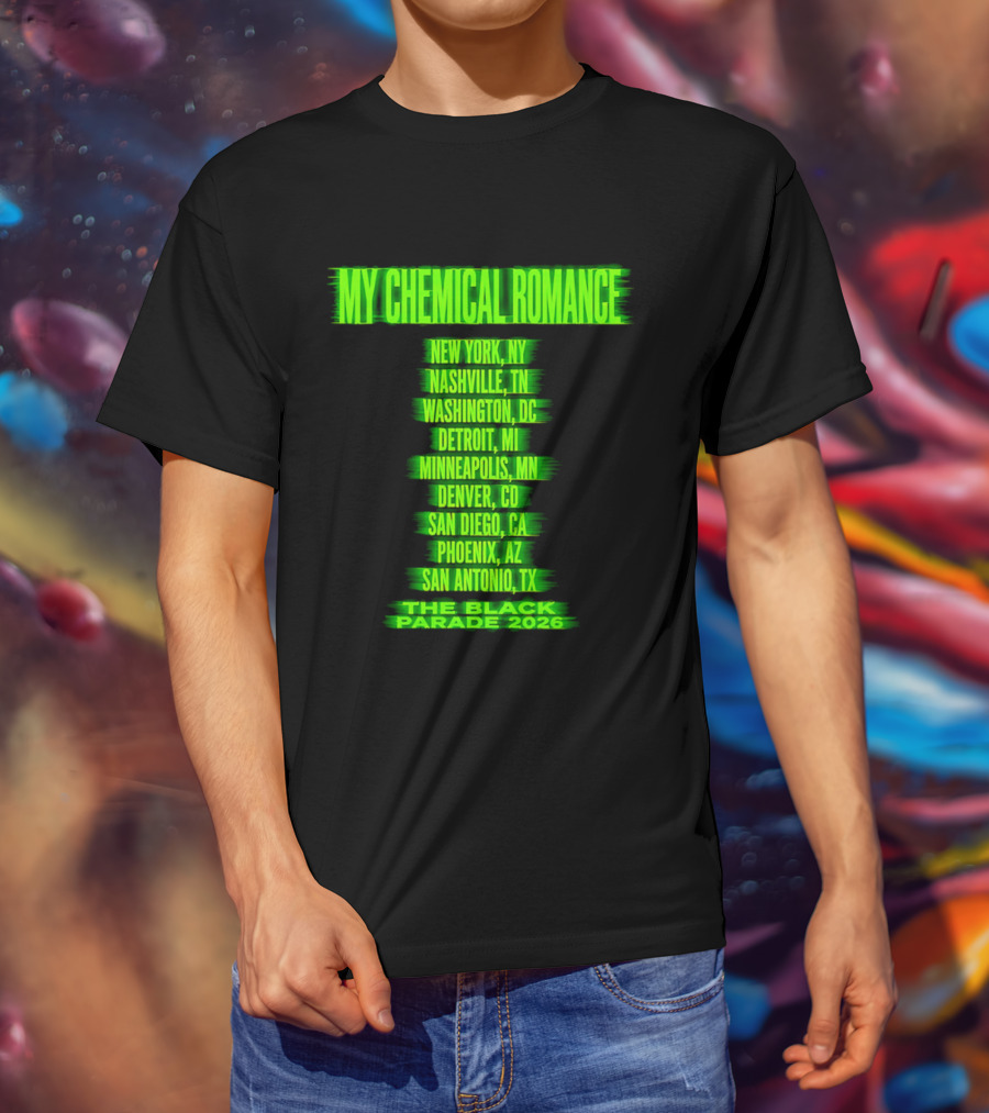 My Chemical Romance The Black Parade 2026 Nashville TN Tour Dates T-Shirt