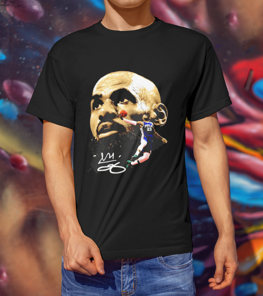 LeBron James Philadelphia 23 Dunk GOAT Signature T-Shirt