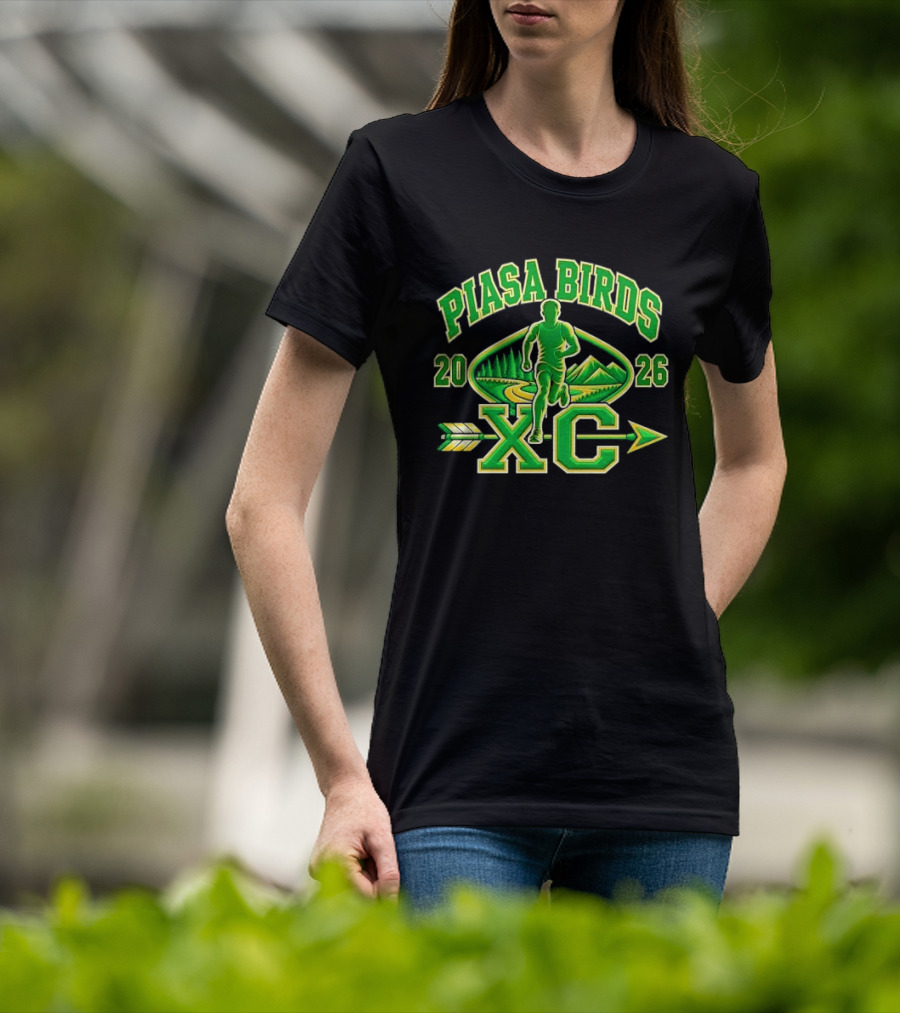 Piasa Birds XC 2026 Male Runner Forest Path Mountains T-Shirt
