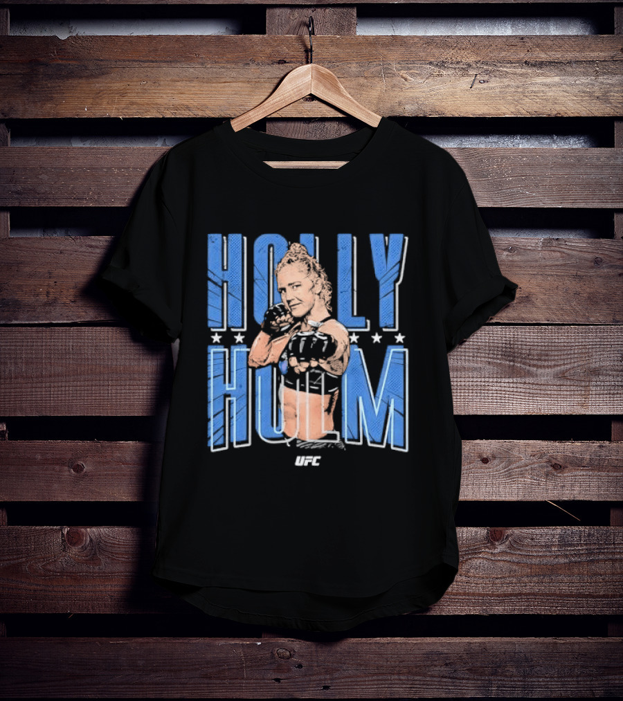 UFC Holly Holm Fighter Halftone Stars T-Shirt