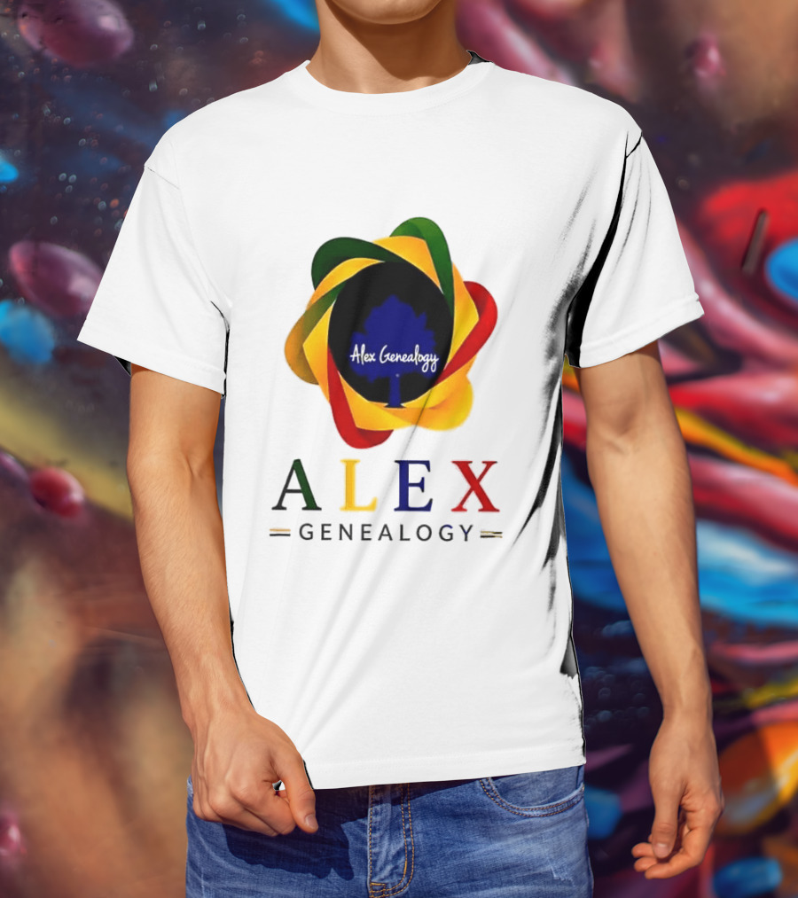 Alex Genealogy Trust Census Records More Than People Colorful Tree T-Shirt