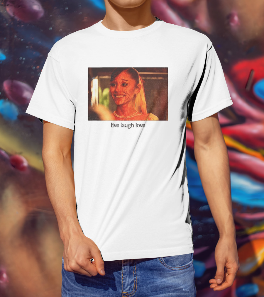 Ariana Grande Horror Movie Blood Scene Live Laugh Love T-Shirt
