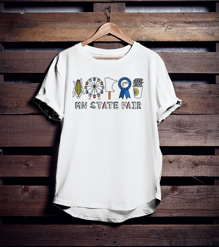 MN State Fair Corn Ferris Wheel Minnesota Ribbon Coffee 1st T-Shirt