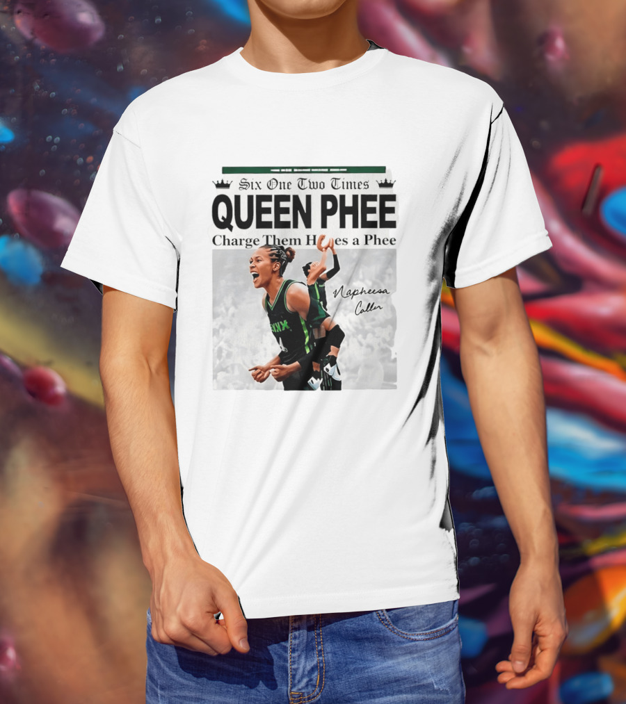 Six One Two Times Queen Phee Charge Them Hoops Napheesa Collier Lynx T-Shirt