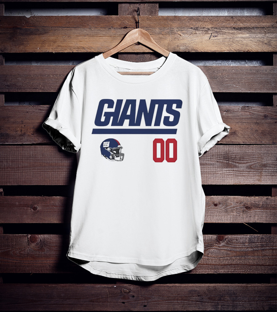 New York Giants 00 Football Helmet Giants T-Shirt