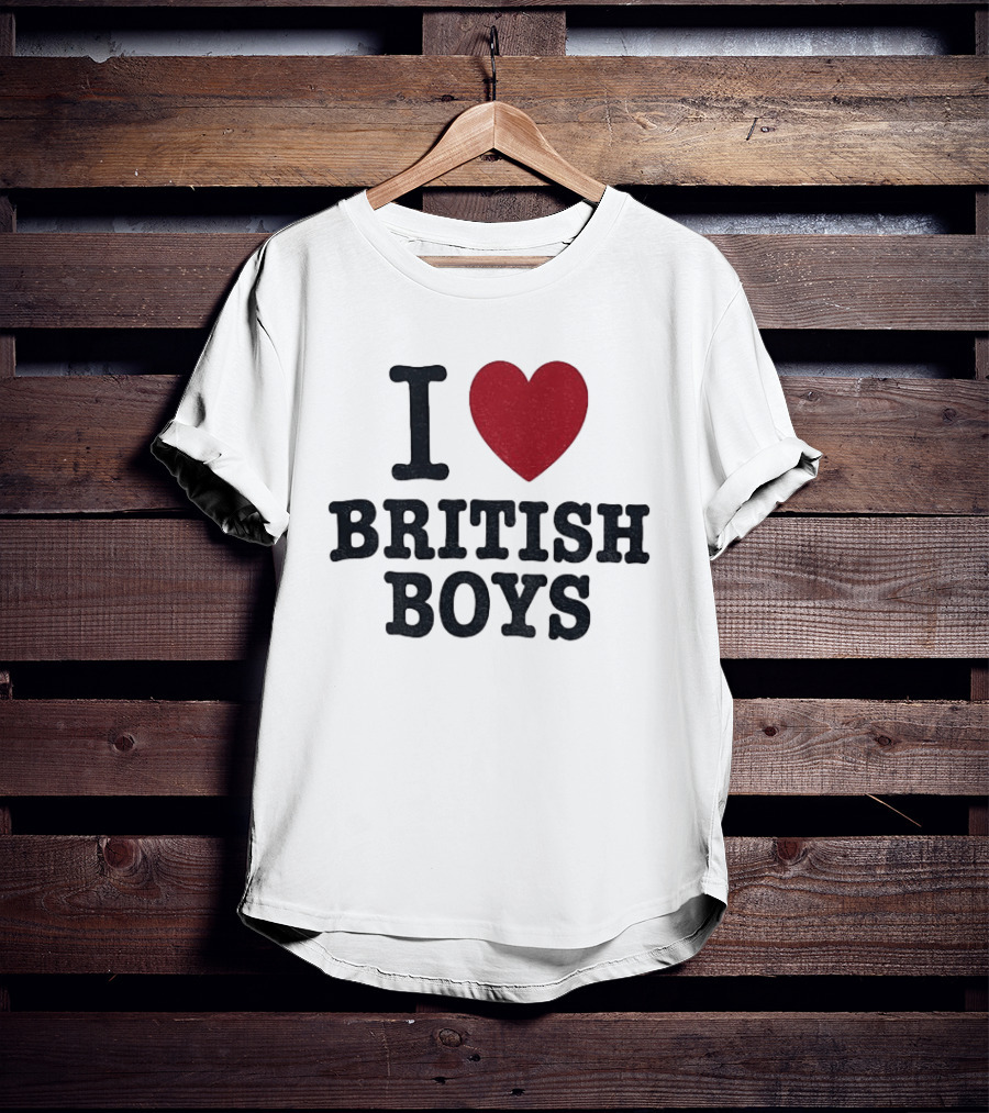 I Love British Boys Noah Schnapp Fanwear T-Shirt